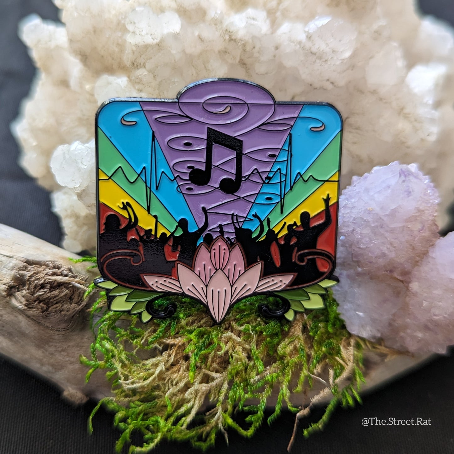 Music is Medicine - 4 version enamel pin set