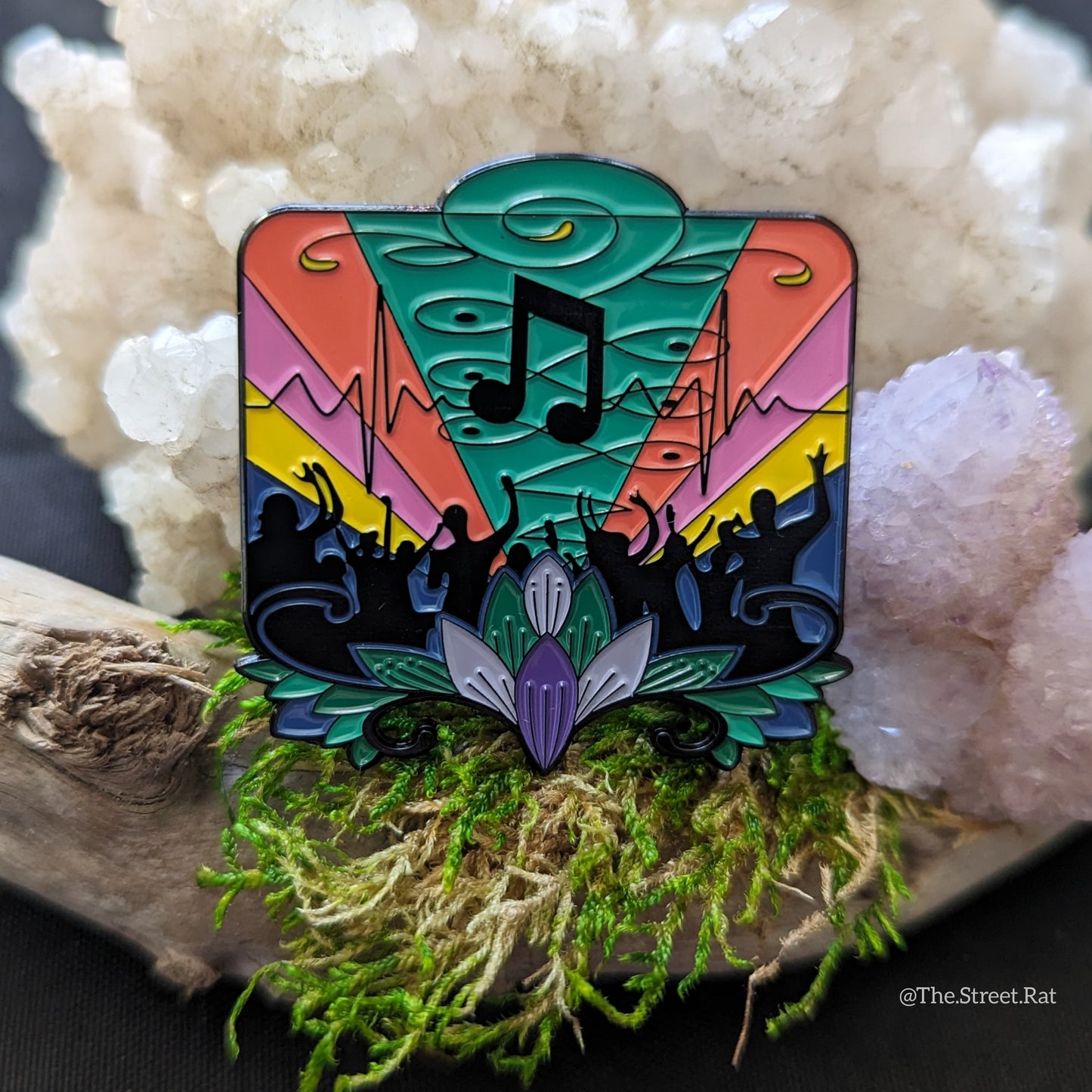 Music is Medicine - 4 version enamel pin set