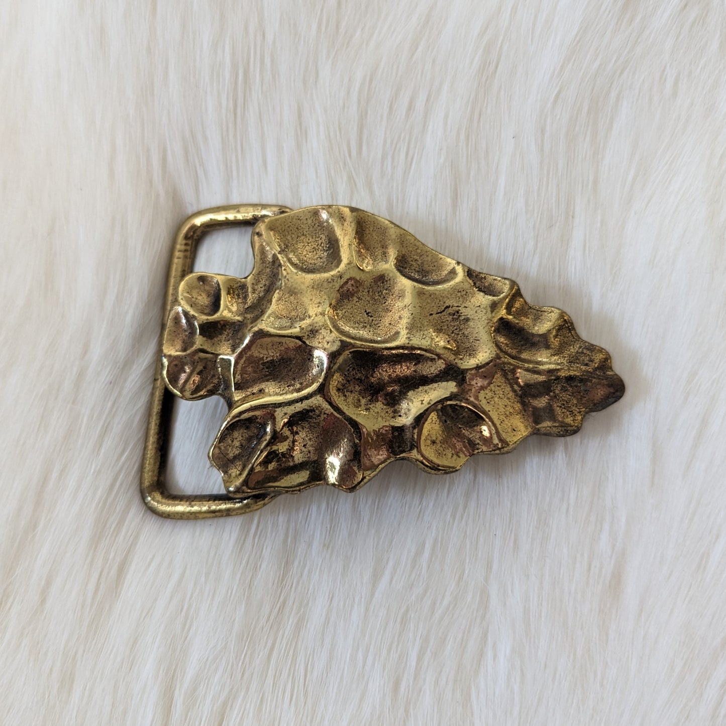 Vintage Arrowhead gold belt buckle