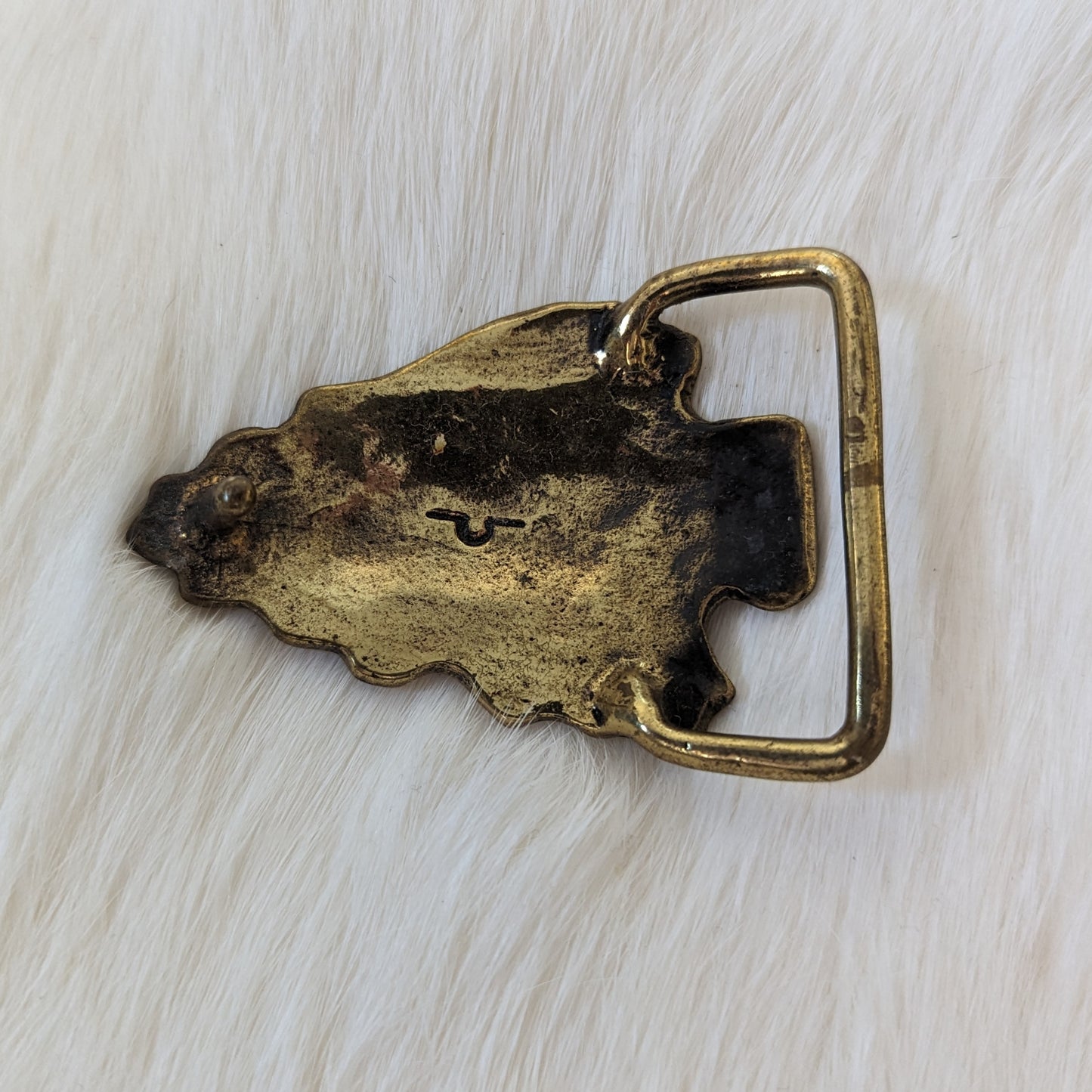 Vintage Arrowhead gold belt buckle