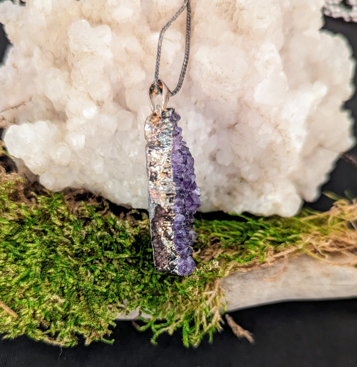 Amethyst & Silver Necklace
