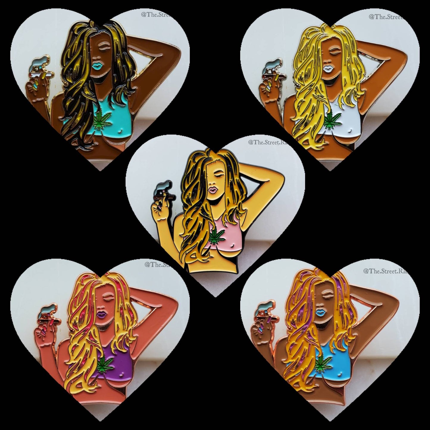 Blonde with a Blunt - Enamel Pin