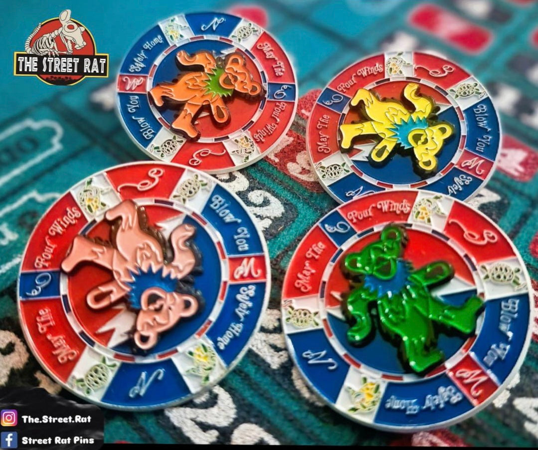 Poker Chip Compass Bear