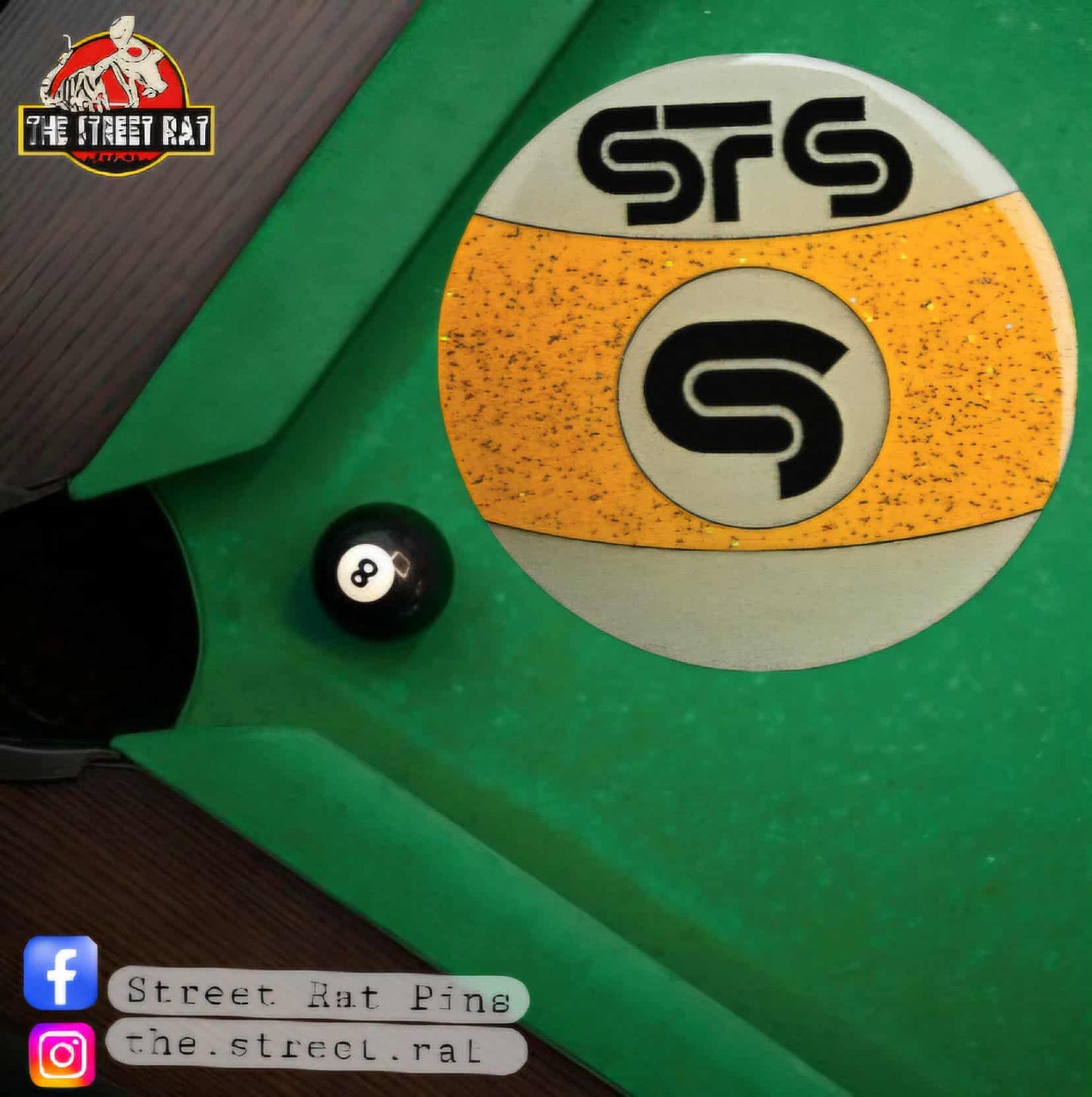 STS9 inspired billiard 9 ball pin