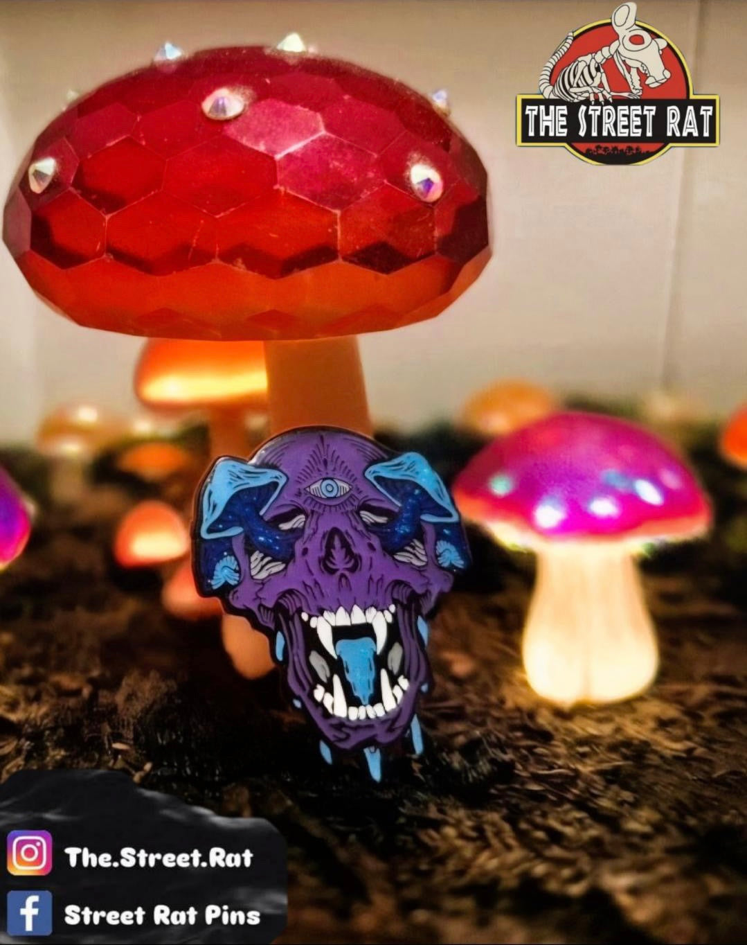 Drippy Transcendence - enamel pin