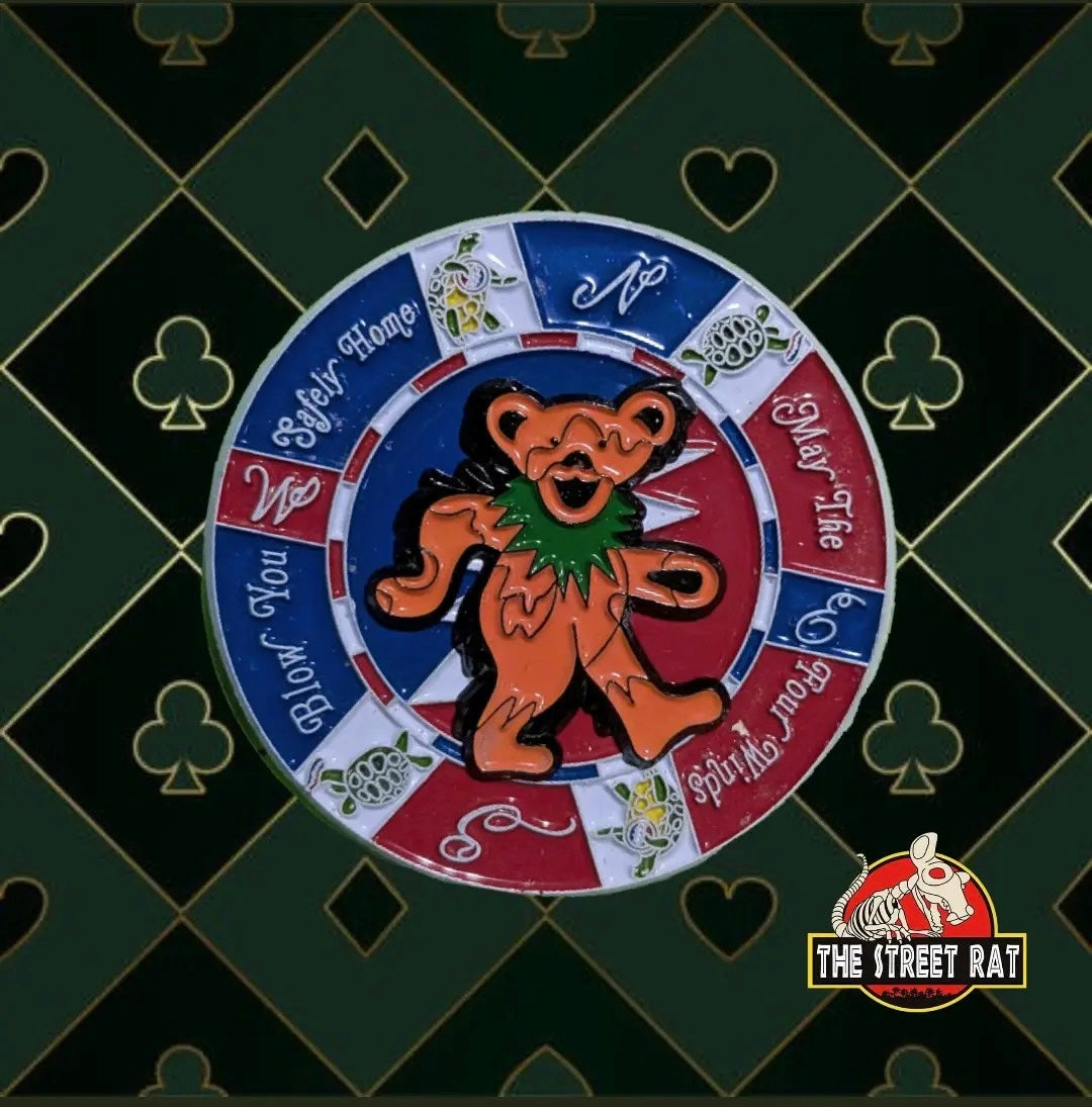 Poker Chip Compass Bear