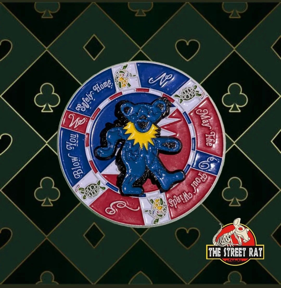 Poker Chip Compass Bear