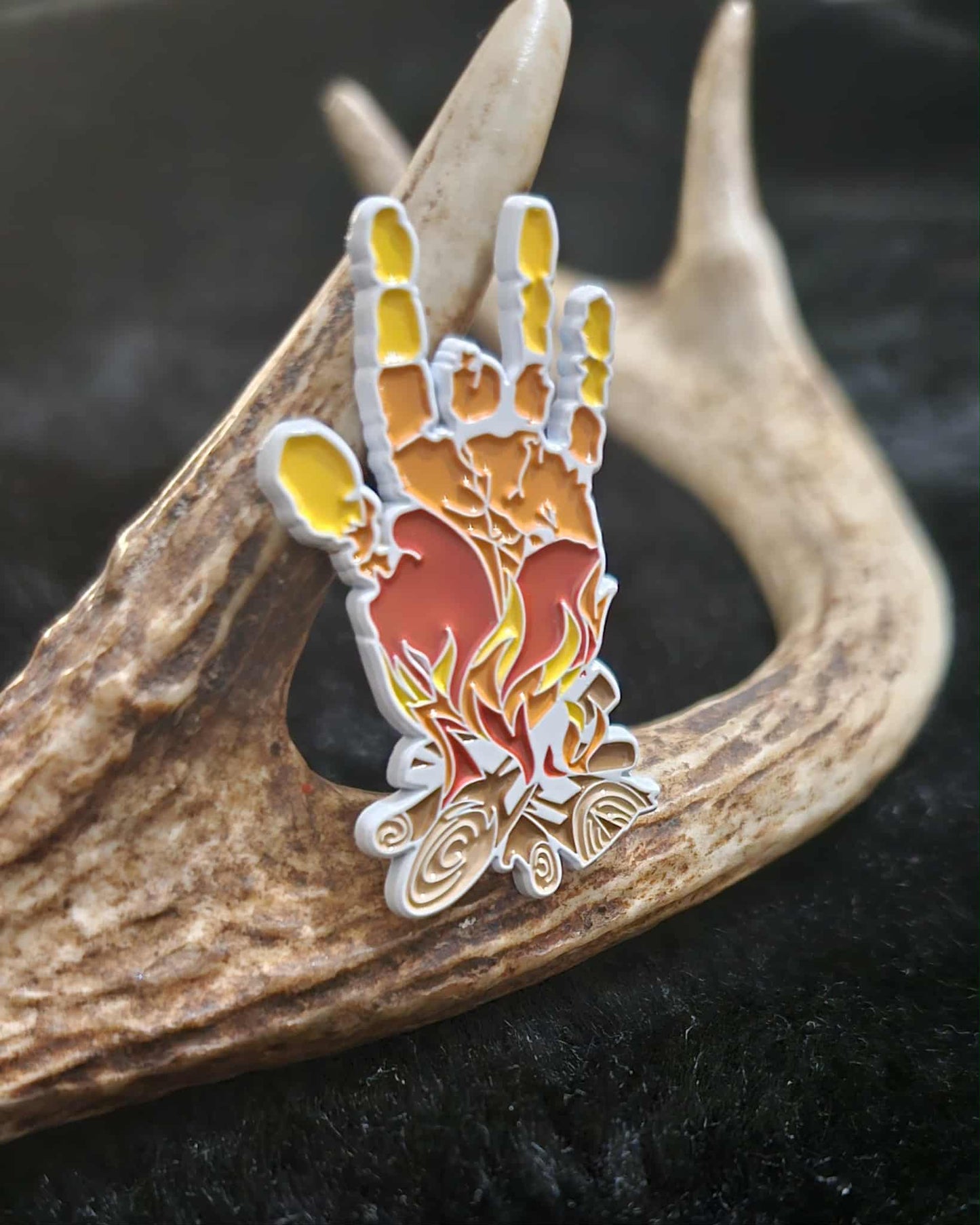 Fire Hand - Red Dye & White Dye