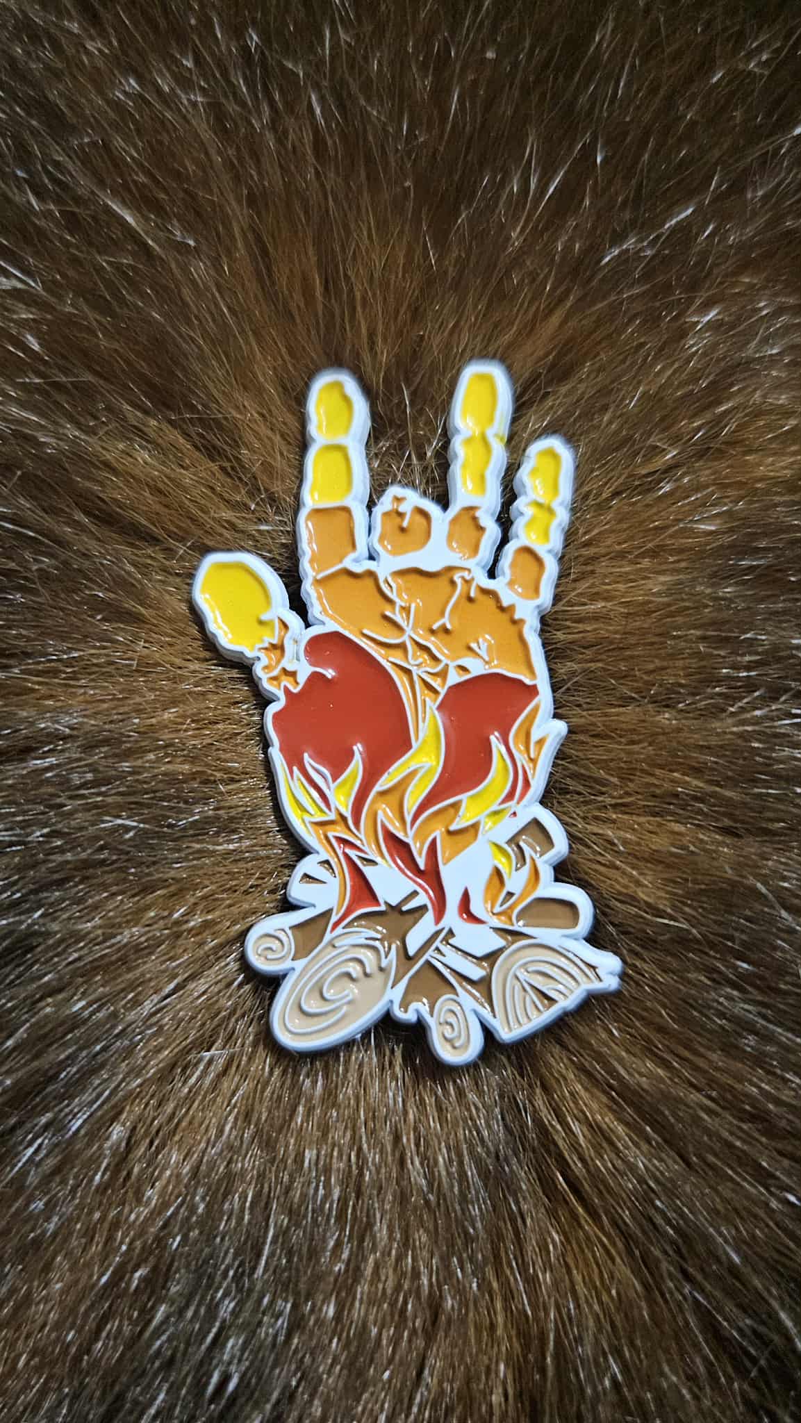 Fire Hand - Red Dye & White Dye