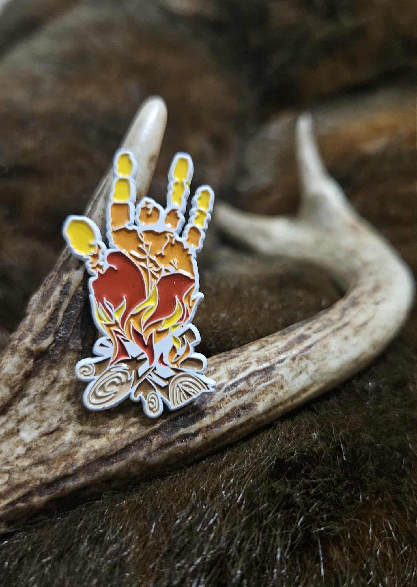 Fire Hand - Red Dye & White Dye