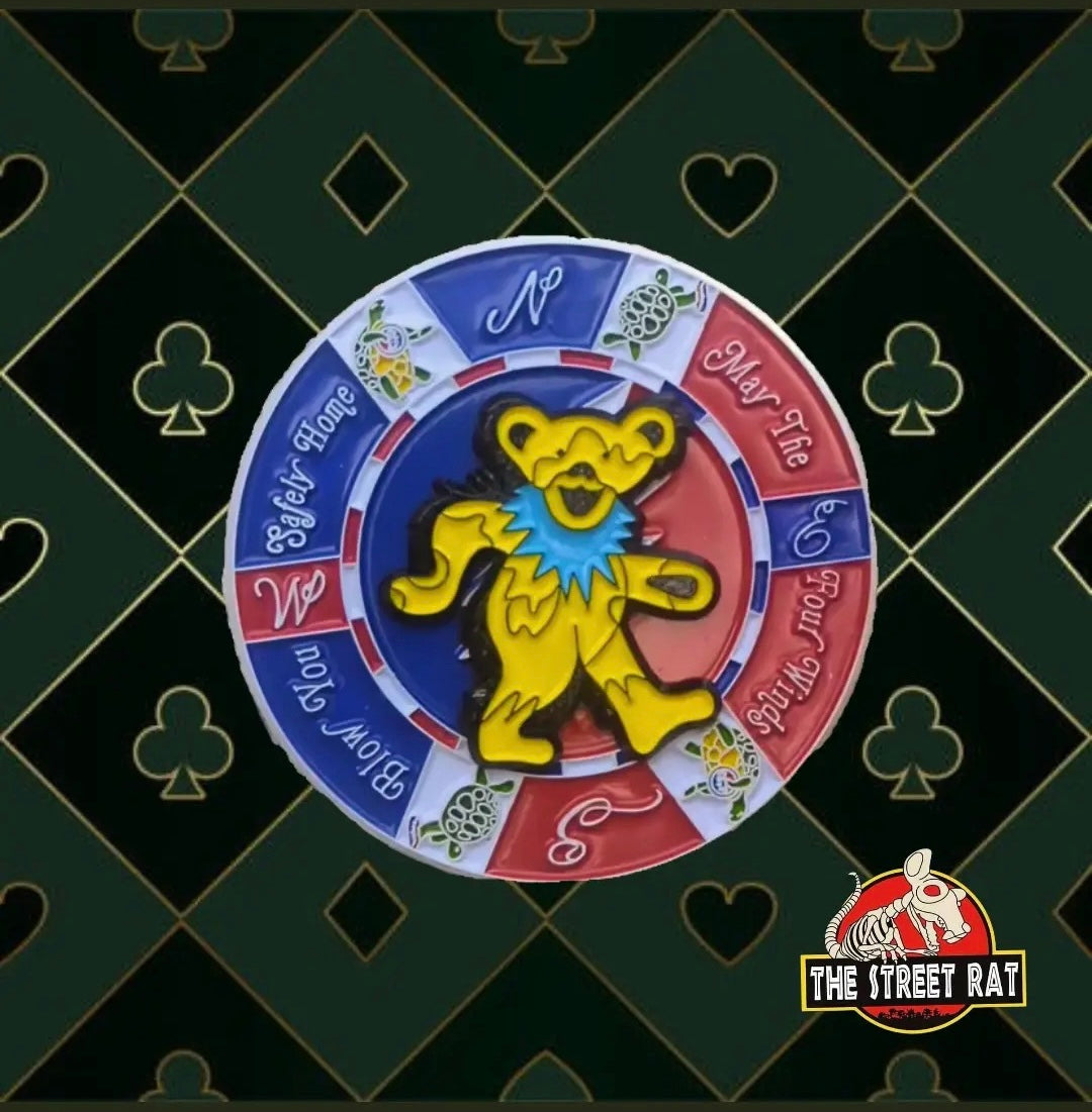 Poker Chip Compass Bear