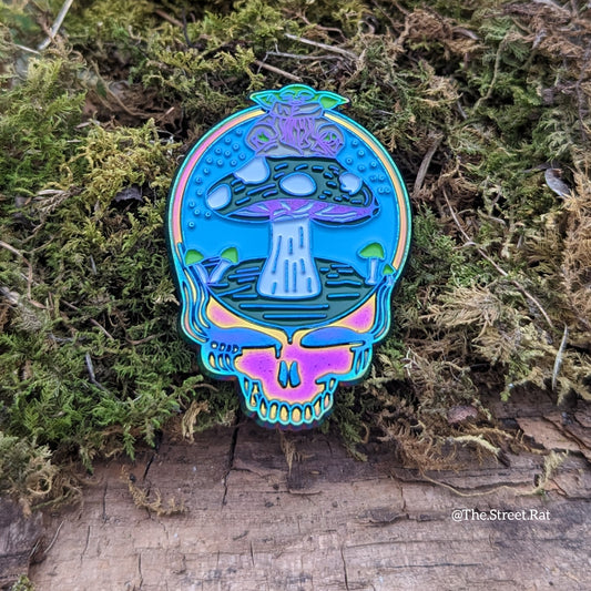 Baby Yoda Mushroom Stealie - Rainbow Version