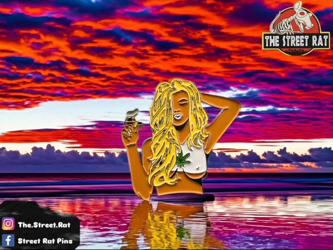 Blonde with a Blunt - Enamel Pin