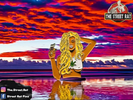 Blonde with a Blunt - Enamel Pin