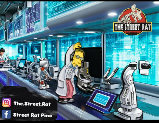 Professor Frink Lab Group pin