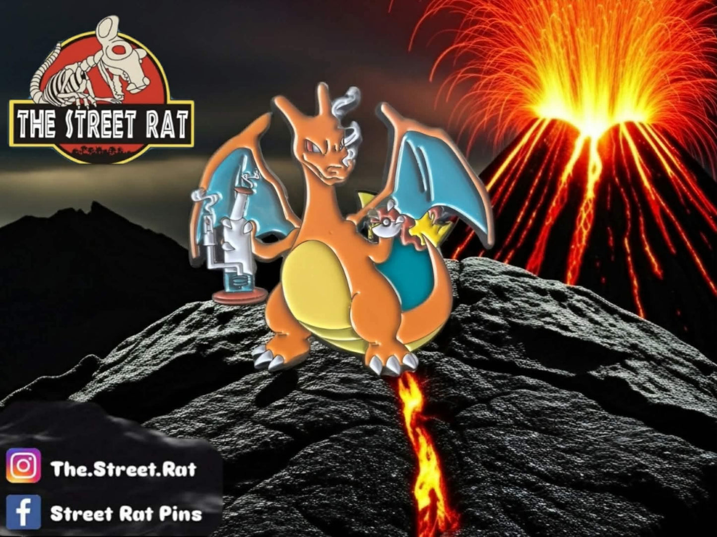 Dabbing Charizard Enamel Pin
