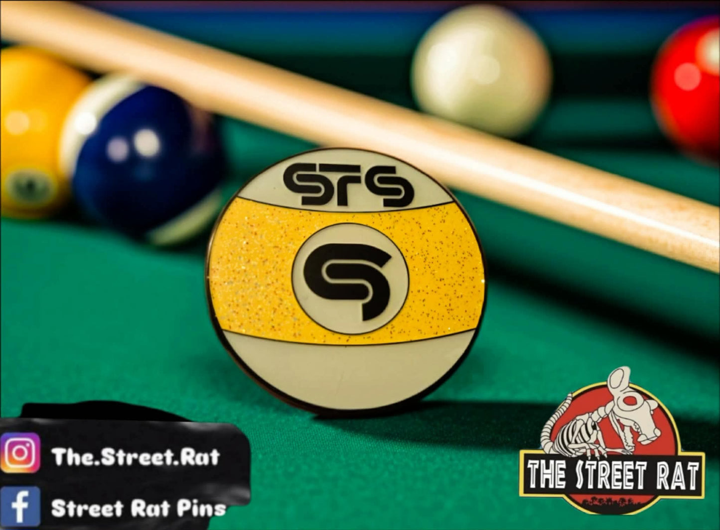 STS9 inspired billiard 9 ball pin