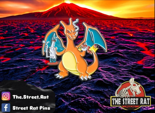 Dabbing Charizard Enamel Pin
