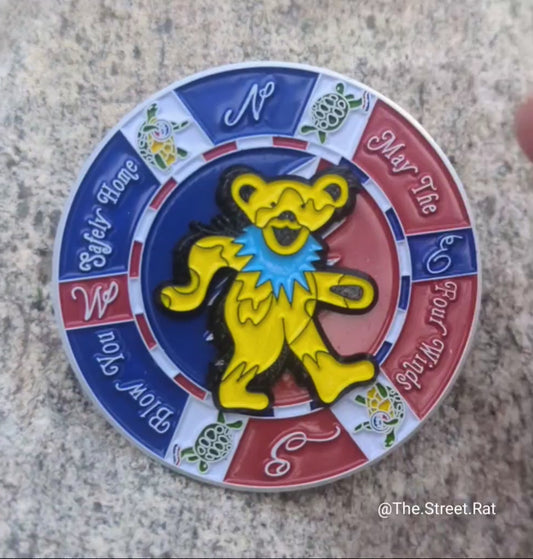 Poker Chip Compass Bear