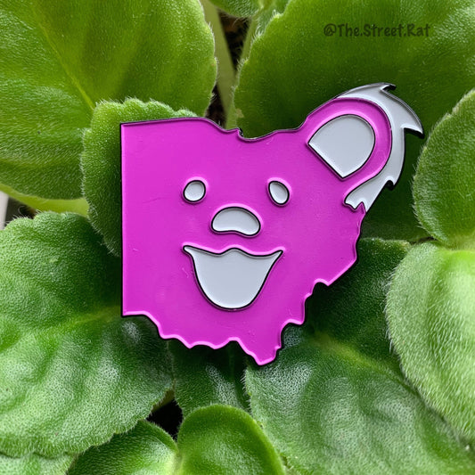 Grateful Ohio Bear - Matte Purple